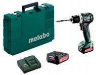 Аккумуляторный шуруповерт Metabo PowerMaxx BS 12 BL + 2 акб + з/у + кейс (601038500)