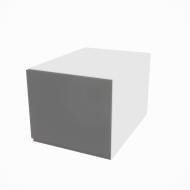 Шкаф Влада (А 40 (570)) графит/белый Світ Меблів