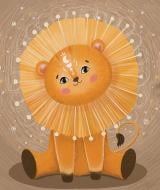 Набор со стразами на картоне Львенок-солнышко худож. Север 21x25 см GoToArt