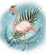 Набор со стразами на картоне Фламинго худож. Север 21x25 см GoToArt