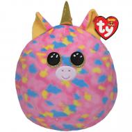 Мягкая игрушка TY Squish-a-Boos Единорог Fantasia 35 см розовый 39187