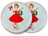 Набір тарілок обідніх Lefard Miss Christmas Blue 20,5 см 2 шт. 924-886 Набір тарілок обідніх Lefard Miss Christmas Blue 20,5 см 2 шт. 924-886
