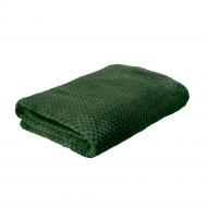 Плед флисовый Diamond 130x180 см темно-зеленый Soft Me