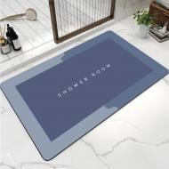 Коврик для ванной комнаты Aquarius Диатомитовый 60х90 см синий