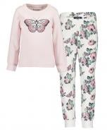 Пижама для девочек Blue Seven Бабочка р.128 роза 777523 X5406