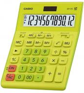 Калькулятор настільний GR-12C-GN-W-EP великий дисплей, жовто-зелений Casio Калькулятор настільний GR-12C-GN-W-EP великий дисплей, жовто-зелений Casio