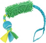 Игрушка для собак Trixie bungee канат с теннисным мячом и амортизат плюш 85 см. (TX-34705)