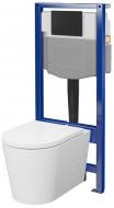 Комплект инсталляции Cersanit SYSTEM 5, унитаз MESTA PRO TORNADO, клавиша DUETO черный мат
