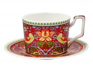 Чашка с блюдцем Lefard Morris Red 250 мл 924-860