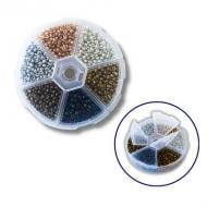 Набор бисера Brushme для декора и творчества 6 цветов 2 мм №4 (NB2M4)