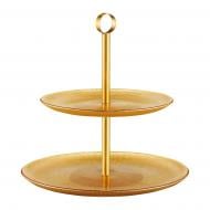 Блюдо кругле Ambition Gold, 2-х ярусне