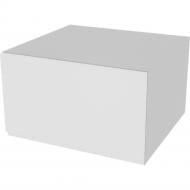 Шкаф Влада (А 60 (570)) белый шелк/пепельный Світ Меблів