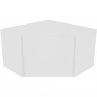 Шкаф Влада (А 60х60 (320)левая) белый шелк/белый Світ Меблів Шкаф Влада (А 60х60 (320)левая) белый шелк/белый Світ Меблів