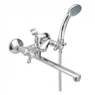 Смеситель для ванны Rubineta (C-1 Cross (C) излив 300мм лейка шланг C1CK06