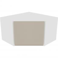 Шкаф Влада (А 60х60 (320)правая) айвори/белый Світ Меблів