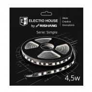 Лента светодиодная ElectroHouse 4,5 Вт IP33 12 В холодный белый EH-STR3RS12