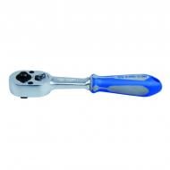 Тріскачка 1/4" з релізом L=130 мм (обгумована рукоятка) KING TONY 2771-55G