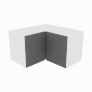 Шкаф Влада (А 60х60 прямой (320)правая) графит/белый Світ Меблів