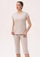 Пижама женская Roksana Flora №1392/16046 р. XXL светло-коричневый