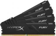 Оперативная память Kingston DDR4 SDRAM 64 GB (4x16GB) 3200 MHz (HX432C16FB3K4/64) HyperX Fury Black