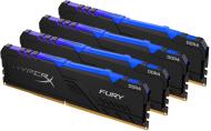 Оперативная память Kingston DDR4 SDRAM 64 GB (4x16GB) 3200 MHz (HX432C16FB3AK4/64) Fury RGB
