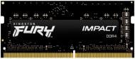 Оперативна пам'ять Kingston SODIMM DDR4 16 GB (1x16GB) 2666 MHz (KF426S16IB/16) Fury Impact Black