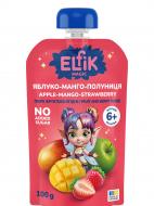 Пюре фруктовое Elfik Яблоко-Манго-Клубника 100 г Пюре фруктовое Elfik Яблоко-Манго-Клубника 100 г