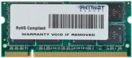 Оперативная память Patriot SODIMM DDR2 2 GB (1x2GB) 800 MHz (PSD22G8002S)