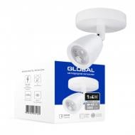 ВІТРИНА! Світильник світлодіодний Global GSL-01C 4100K 1x4 Вт білий