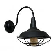 ВІТРИНА! Бра Геотон НББ 02-60-865 Техно-260 1x60 Вт E27 чорно-білий 48776