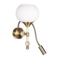 ВИТРИНА! Бра Фабрика Світла 2x60 Вт E27 античная латунь НББ 130-(1+1)х60-123