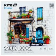 Скетчбук KITE для работ маркерами 21x21 см 30 лист. K-1282 Creative