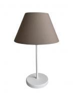 ВІТРИНА! Настільна лампа декоративна Геотон Sevilla 1x40 Вт E14 коричневий/білий 49692