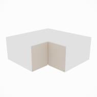 Шкаф Влада (А 90х90 прямой (570)левая) пломбир/белый Світ Меблів Шкаф Влада (А 90х90 прямой (570)левая) пломбир/белый Світ Меблів