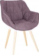 Стул обеденный Nowy Styl VENSAN WOOD WHITE (BOX) БУК 1.018 SORO-65 фиолетовый/дерево светлое