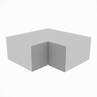 Шкаф Влада (А 90х90 прямой (570)правая) серый бархат/пепельный Світ Меблів