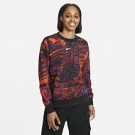 Свитшот Nike W NSW TREND FLC CREW AOP PRNT DJ4119-013 р. XS разноцветный