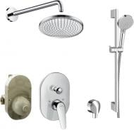 Душевая система скрытого монтажа Hansgrohe со смесителем NOVUS 7102021 хром латунь
