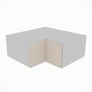 Шафа Влада (А 90х90 прямий (570)права) пломбір/попелястий Світ Меблів