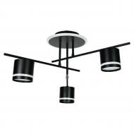 Люстра потолочная ULLATUS ELVA GX53-CL-3-S BK, 3xGX53+5 Ват LED GX53 черный ULLATUS_ELVA