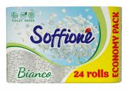 Туалетная бумага Soffione Natural Bianco трехслойная 24 шт.