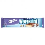 Батончик вафельный Milka Waffelini Coconut с кокосом покрыта молочным шоколадом 31 г