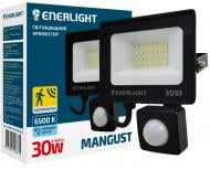 Прожектор з датчиком руху Enerlight 30 Вт IP65 чорний MANGUST30SMD80СS