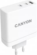 Зарядний пристрій Canyon H-140-01 GaN PD 140W QC 3.0 30W White