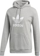 Свитшот Adidas TREFOIL HOODIE DT7963 р. L светло-серый