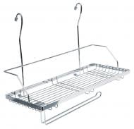 Полка на рейлинг Lemax MX-429 395х215х300 мм с держателем для бумажных полотенец хром