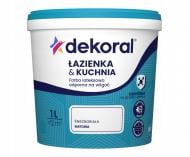 Фарба для ванни латексная Dekoral влагостойкая глубокий мат белый 1 л
