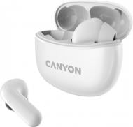 Наушники Canyon TWS-5 Bluetooth white (CNS-TWS5W)