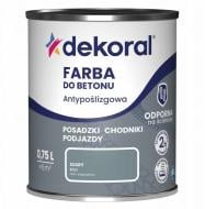Краска алкидная Dekoral Farba do betonu мат серый 0,75 л