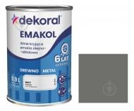 Эмаль алкидная алкидная Dekoral Эмаколь мат RAL 7039 серый светлый 0,9 л